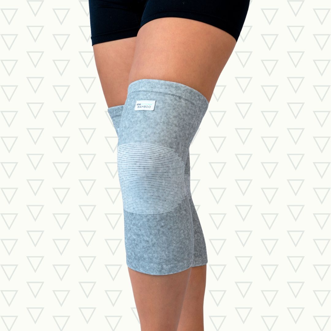 Gray bamboo knee sleeve